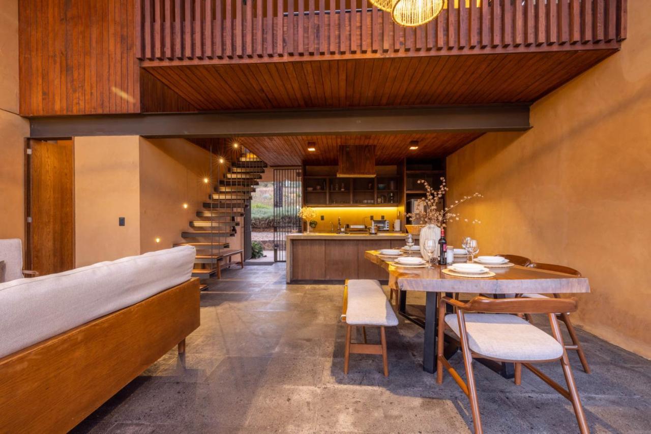 Cabana Lujo Con Alberca Climatizada Vistas Al Bosque De Мазамитла Экстерьер фото
