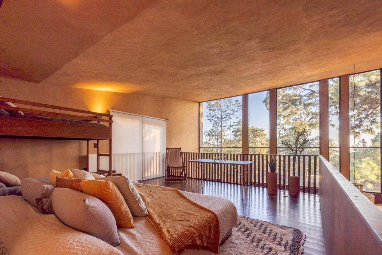 Cabana Lujo Con Alberca Climatizada Vistas Al Bosque De Мазамитла Экстерьер фото